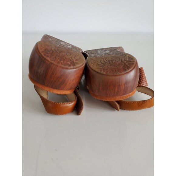 ALGERIA Bailee Brown Leather Sandals Womens Shoes BAI-7463 Size 40 US 9.5-10 - Picture 12 of 13